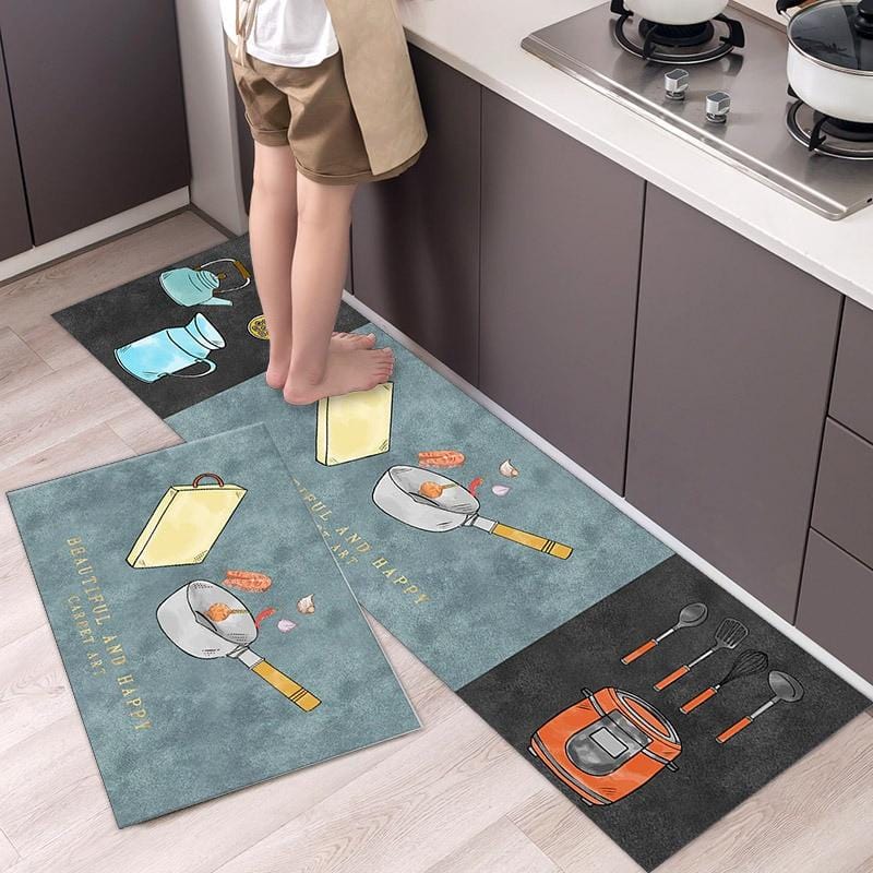 Lively® Accessoires cuisines Petit (40cm x 60cm) / Instrument Tapis de cuisine antidérapant | Lively®