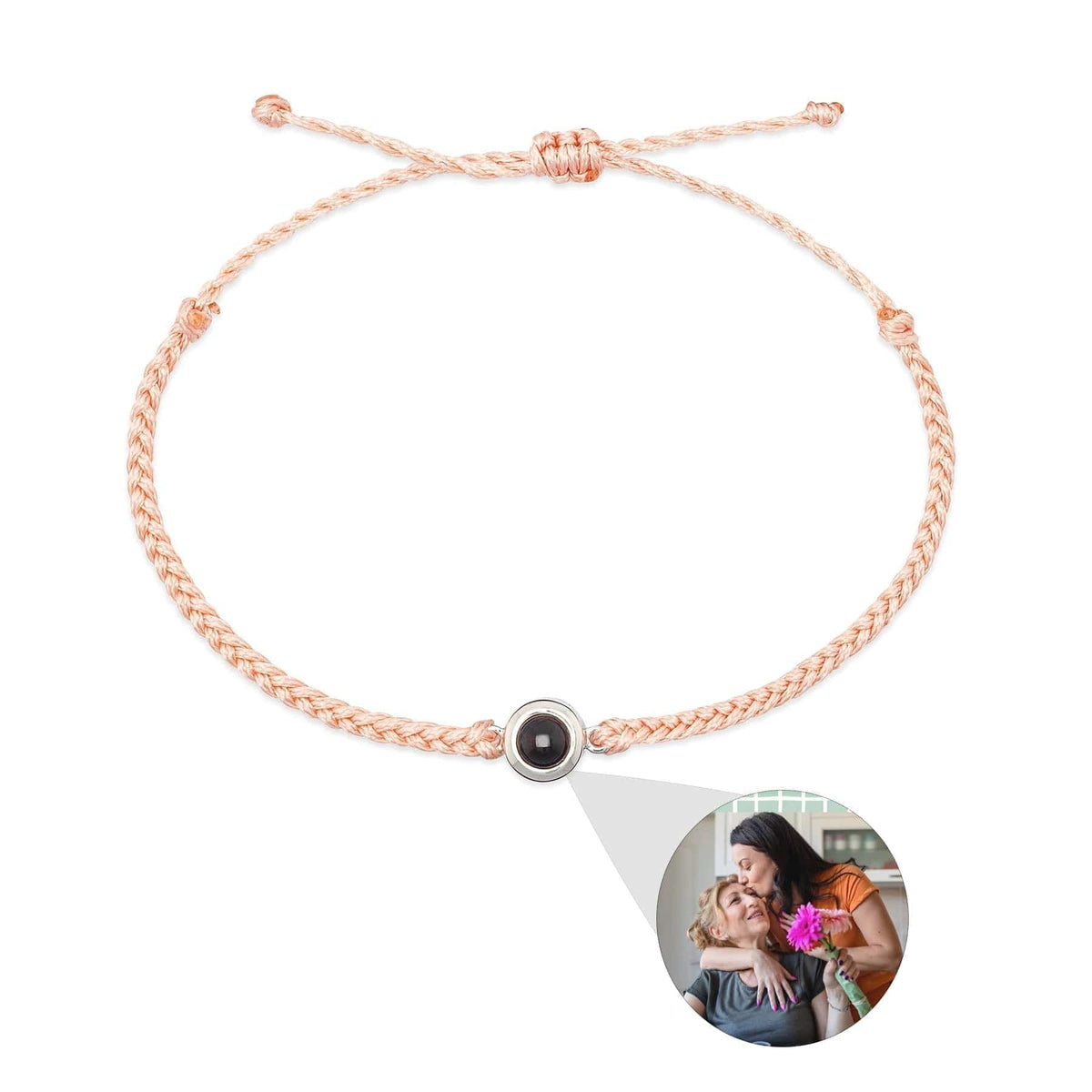 Lively® Autumn & Winter Clothing Pink - Silver Unique Photo Bracelet | Lively®