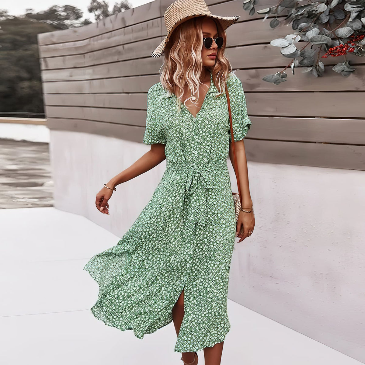 Lively® Summer Clothing Green / S Berlin Summer Dress | Lively®