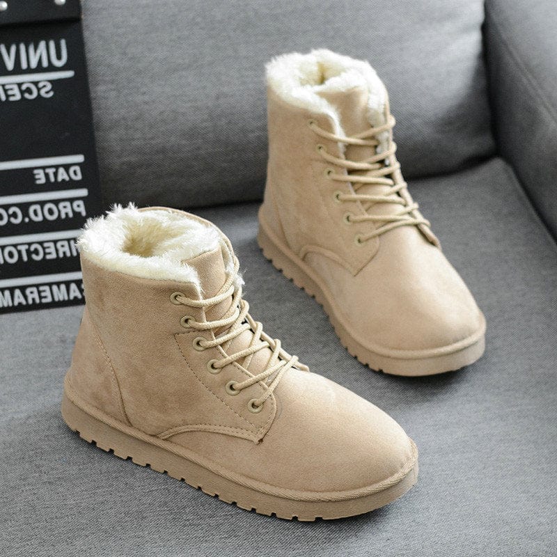 Lively® Autumn & Winter Clothing Beige / 35 Fur-lined Boots | Waterproof for Winter | Lively®