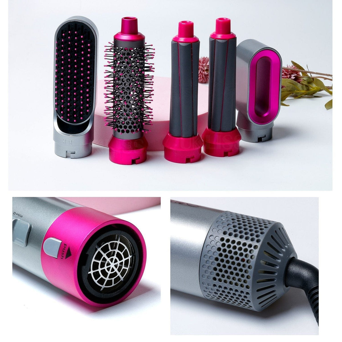 Lively® Hair Care & Accessories Pink Professional 5-in-1 Curler | Lively®