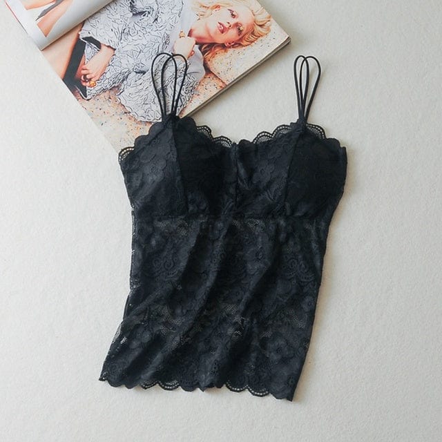 Lively® Underwear & Shapewear Black / M Bra and Lace Top | Lively®