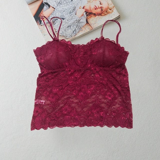 Lively® Underwear & Shapewear Red / M Bra and Lace Top | Lively®
