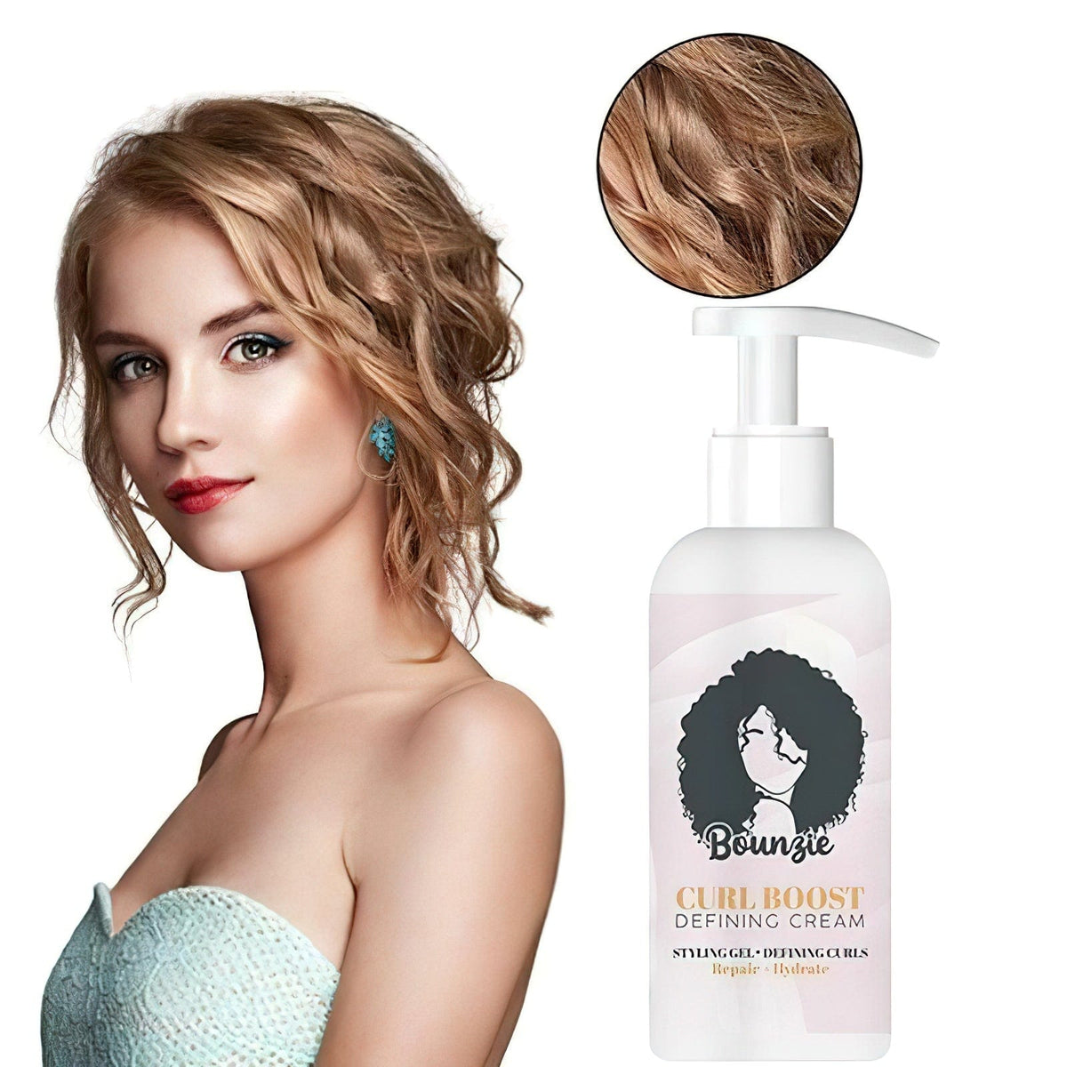 Lively® Hair Care & Accessories 50ml + 50ml FREE Curl Boost Defining Cream (1 + 1 free) | Lively®.