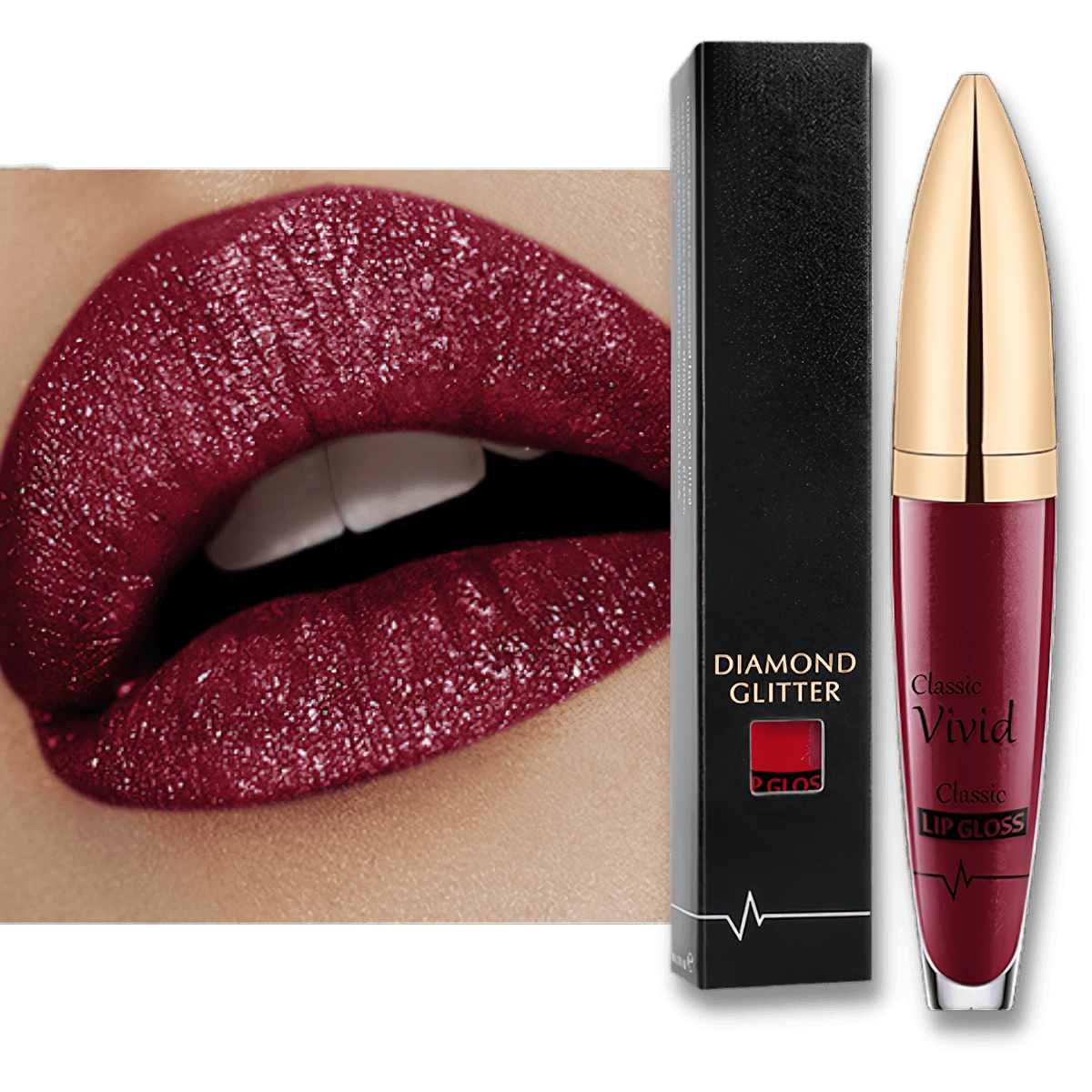 Lively® Cosmetics & Care Bordeaux Glitter Lipstick | Lively®