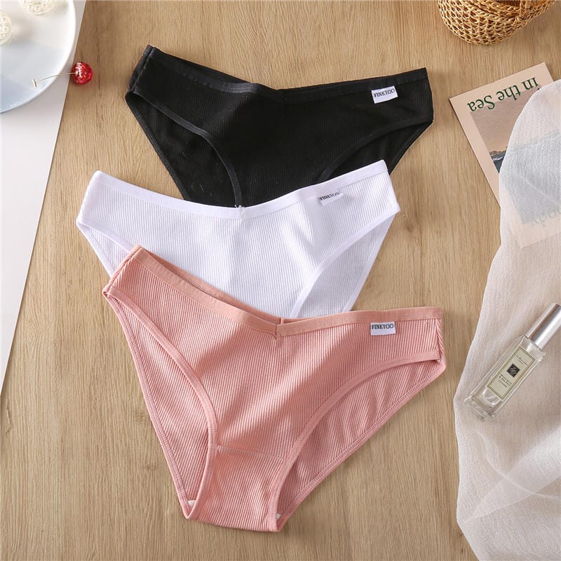Lively® Underwear & Shapewear Black White Pink / M Pack of 3 cotton panties for the price of one | Lively®