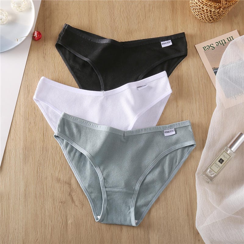 Lively® Underwear & Shapewear Black White Green / M Pack of 3 cotton panties for the price of one | Lively®
