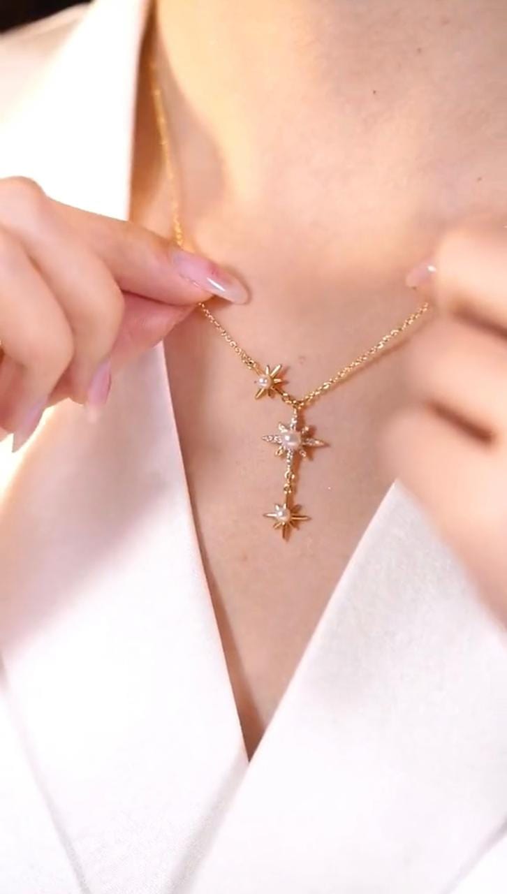 Lively® Necklaces Star & Pearl Necklace | Lively®