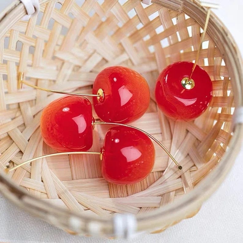 Lively® Boucles Rouge Vif Boucles d'oreilles Fruits du Printemps | Lively®
