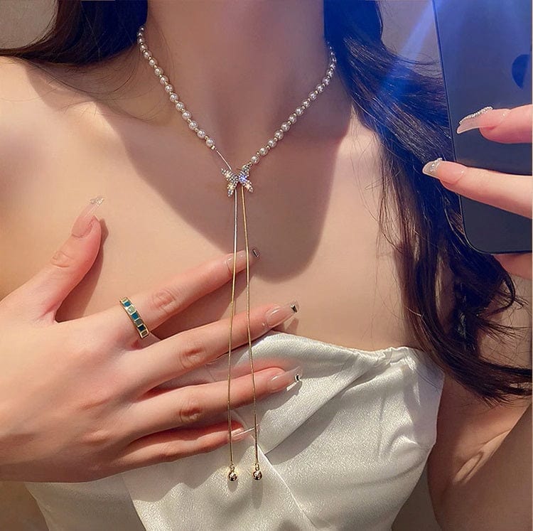 Lively® Spring Necklace with Pearl | Lively®