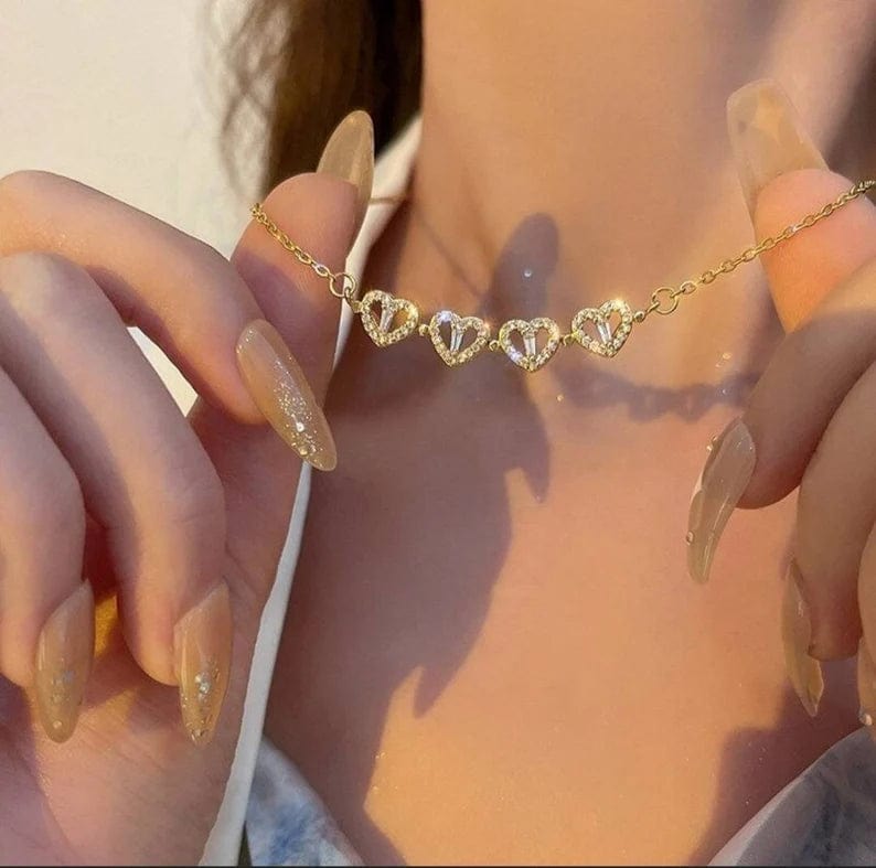Lively® Heart-Shaped Four-Leaf Necklace Pack of 2 | Lively®