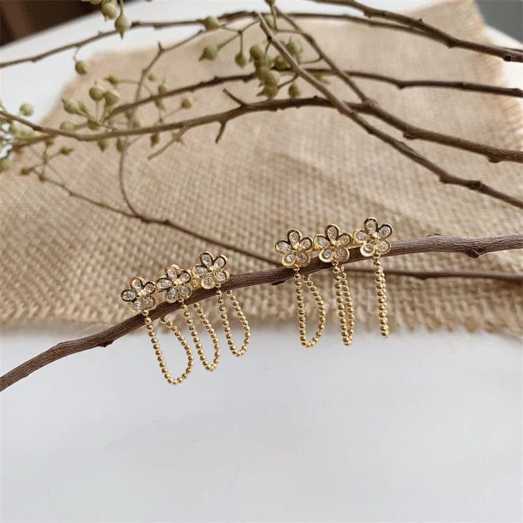 Lively® Gold-Plated Lotus Earrings | Lively®