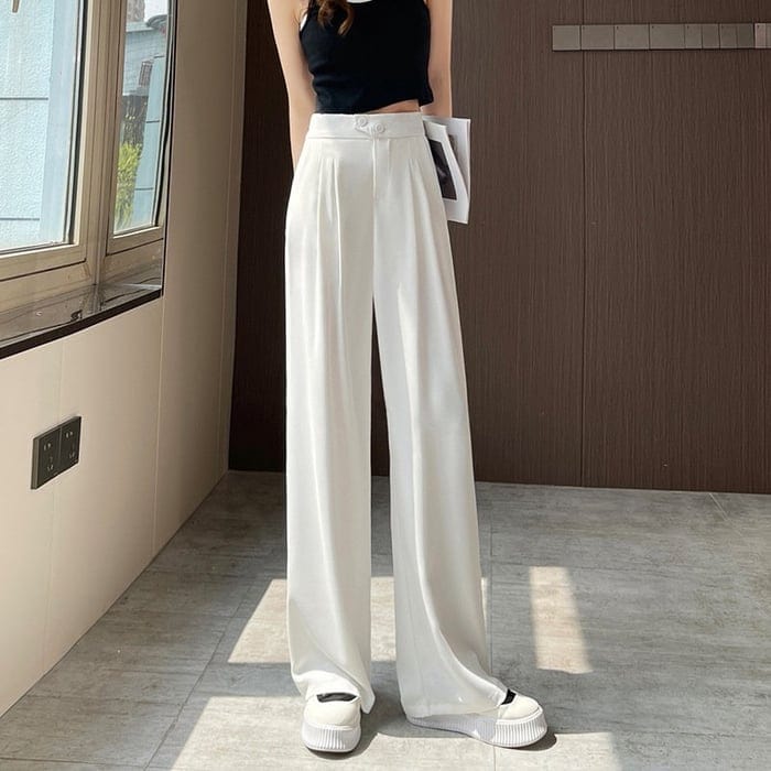 Lively® Summer Clothing White / XS Wide Leg Pants | Lively™