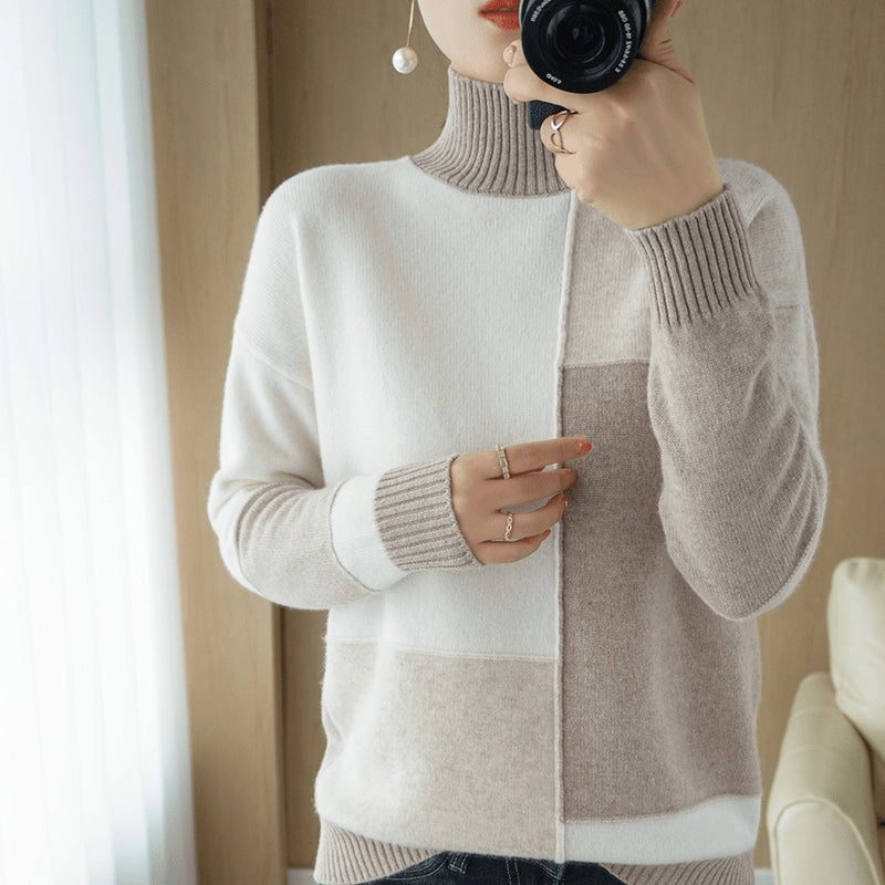Lively® Autumn & Winter Clothing Cashmere Patterned Turtleneck | Lively®