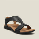 Lively® Black Sandals / 35 Orthopedic leather sandals with Velcro | Lively™