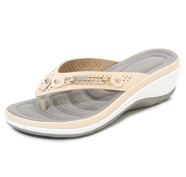 Lively® Beige Sandals / 35 Maxi-comfort sandals | Lively®