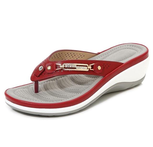 Lively® Red Sandals / 35 Maxi-comfort sandals | Lively®