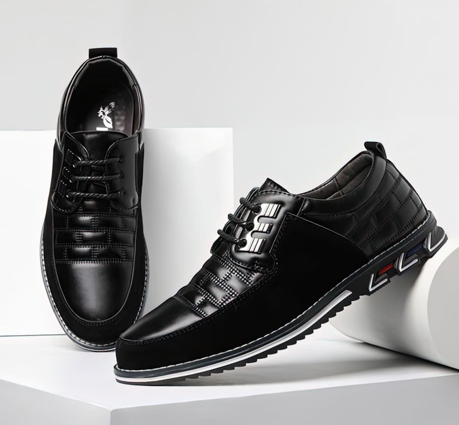 Lively® Homme Noir [low stock] / 38 Oxford Derby Shoes | Ultra comfortable