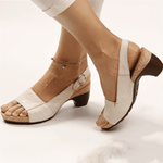 Lively® Cream Sandals / 36 Orthopedic Heeled Sandals | Lively™