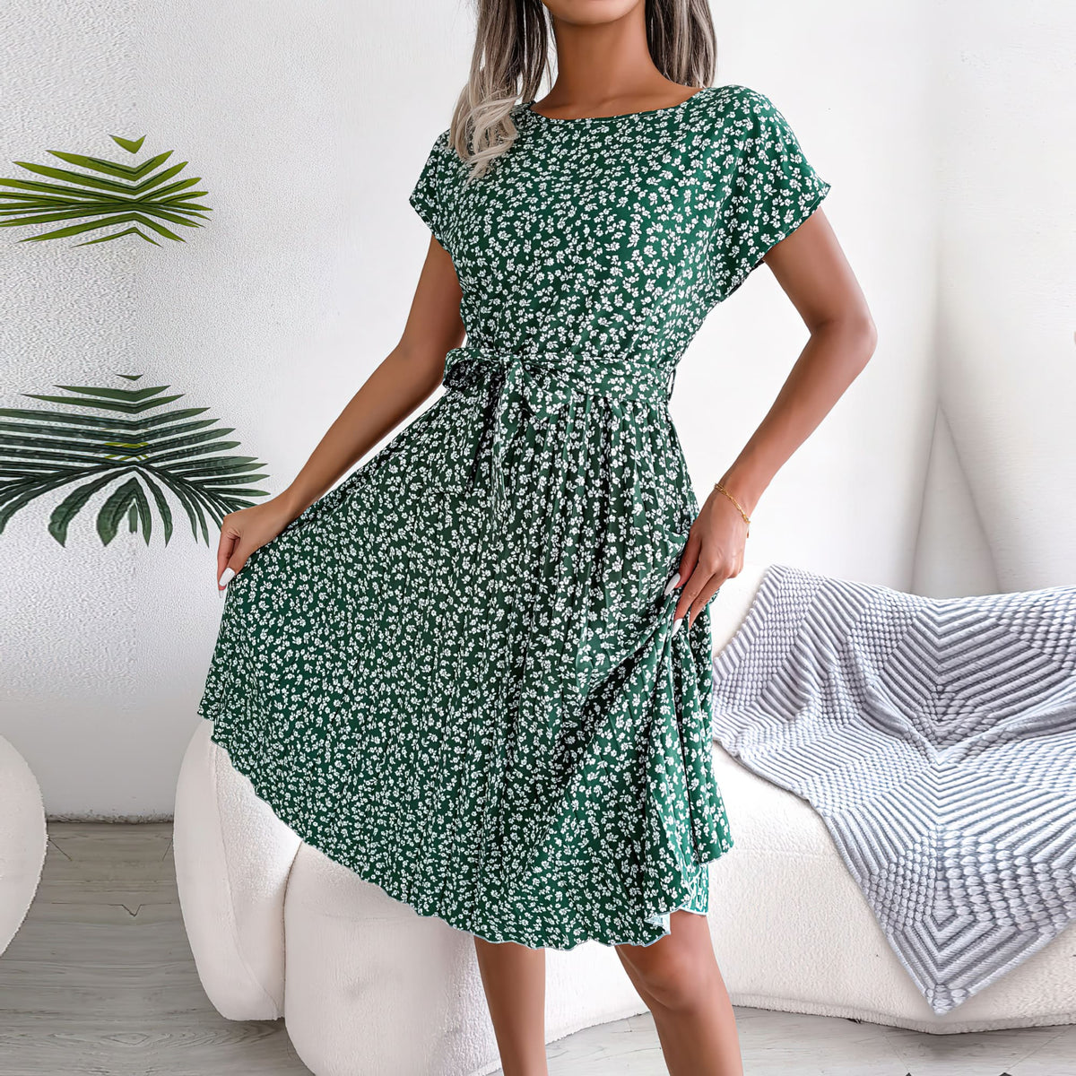 Lively® Green / S Trendy summer long dress | Lively™