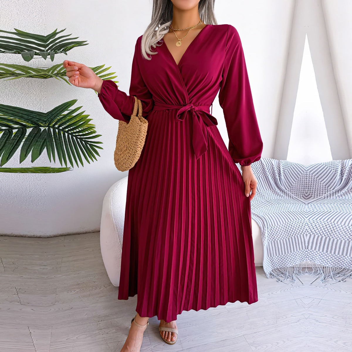 Lively® New Collection Pleated Long Dress | Lively™