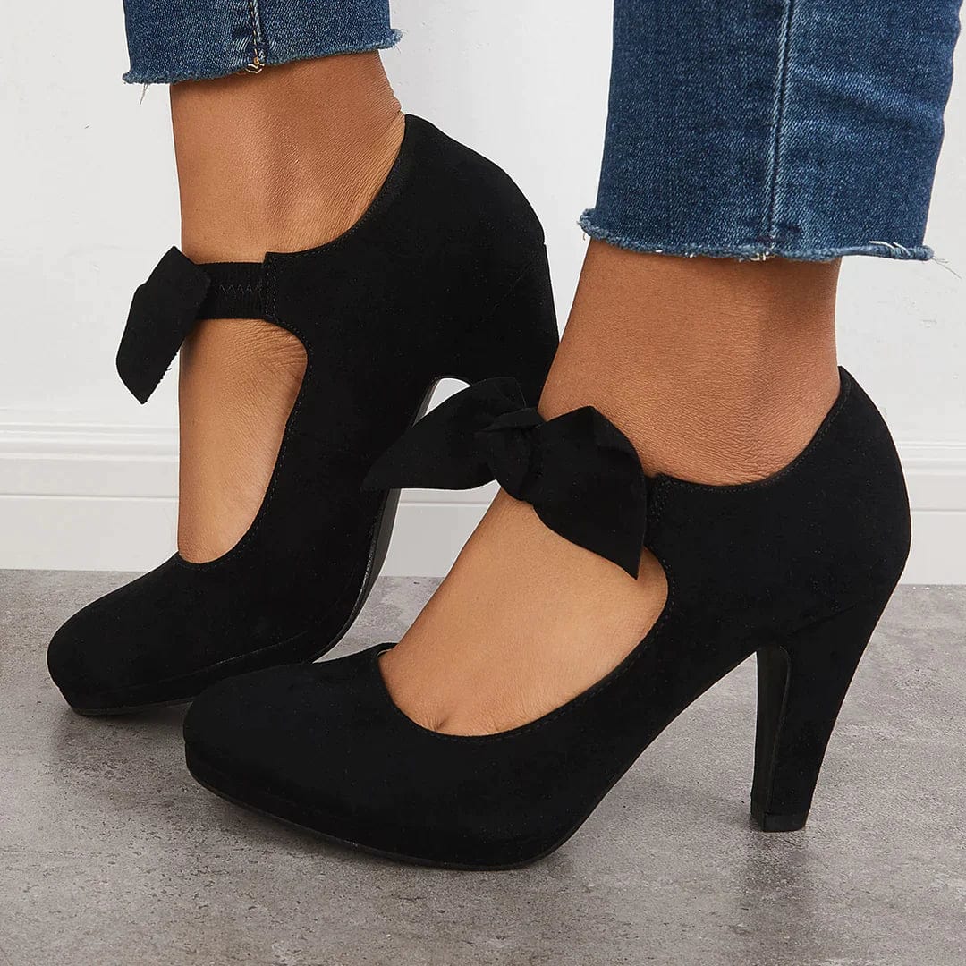 Lively® Summer Clothing Heeled Shoes with Ankle Bow | Lively™