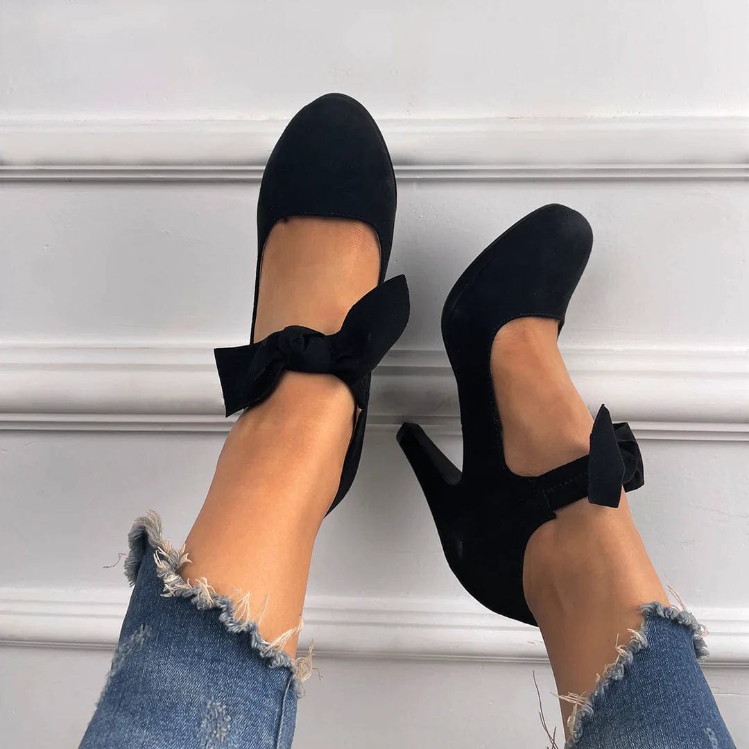 Lively® Summer Clothing Heeled Shoes with Ankle Bow | Lively™