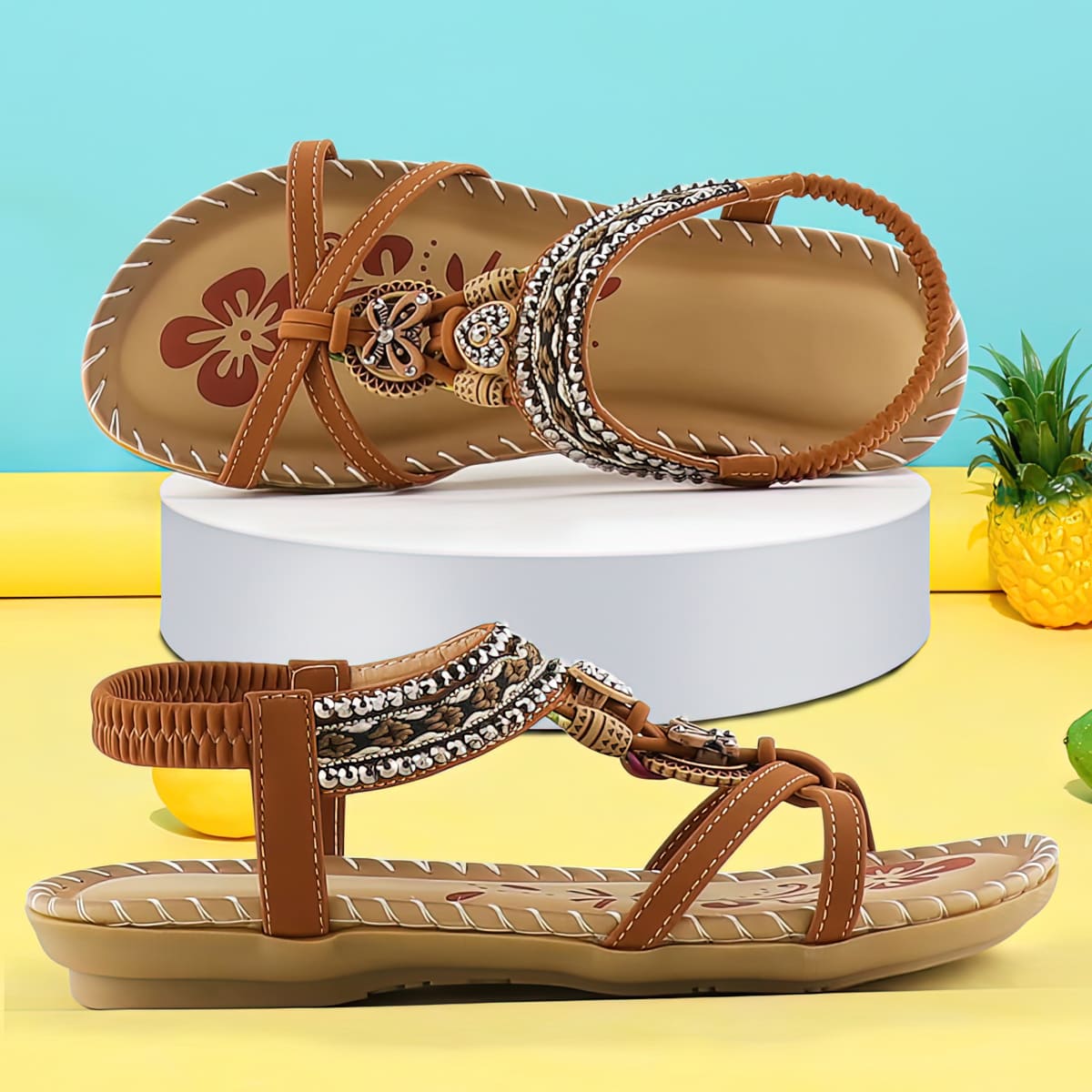 Lively® Brown Sandals (low stock) / 36 Lively™ Sandals | Comfortable & stylish