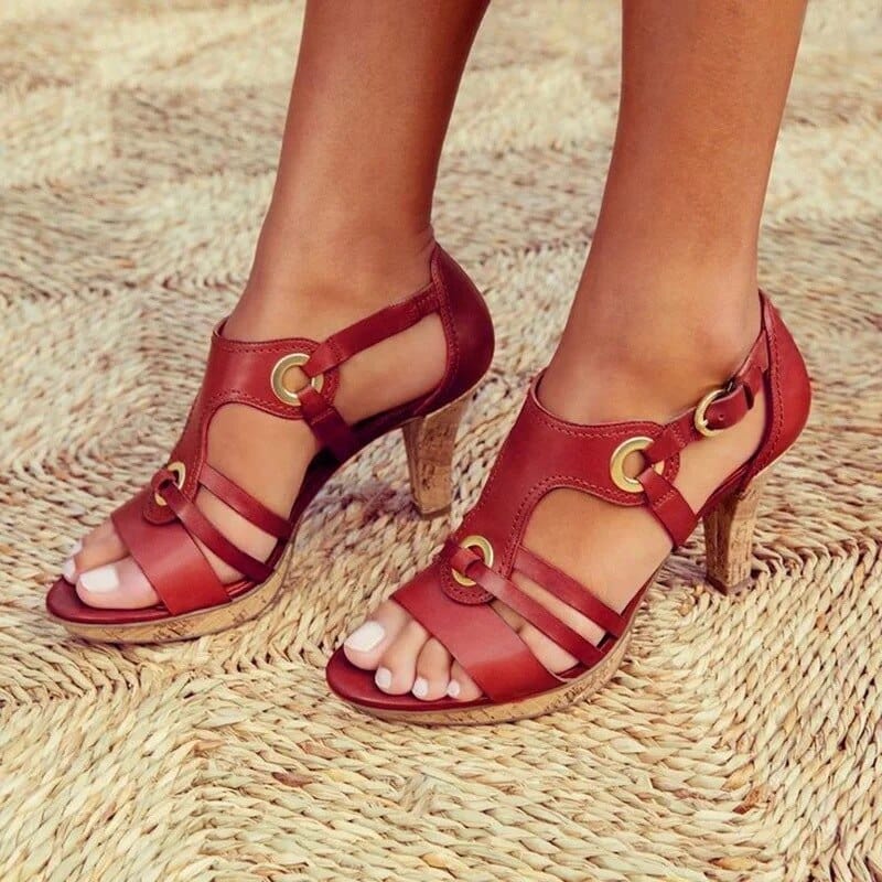 Lively® sandal 34 / Scarlet Red Cruz Sandal (Stability Comfort+ Heel) Trend of the Season!