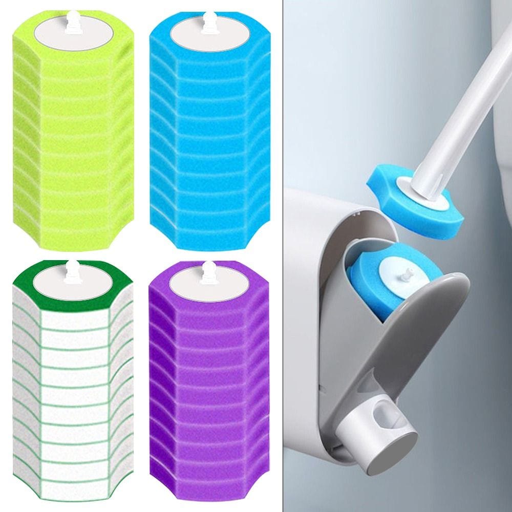 Lively® Disposable Toilet Brush with Cleaning Liquid Wall-Mounted Cleaning Tool - Gadget Through