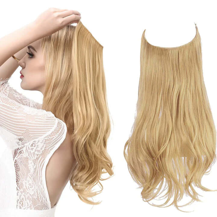 Lively® Honey Blonde / 40cm - 110g Invisible Hair Extensions - Wavy