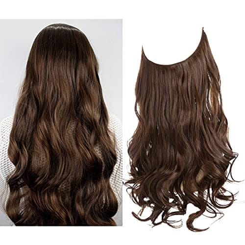 Lively® Ginger Braun / 40cm - 110g Invisible Hair Extensions - Wavy